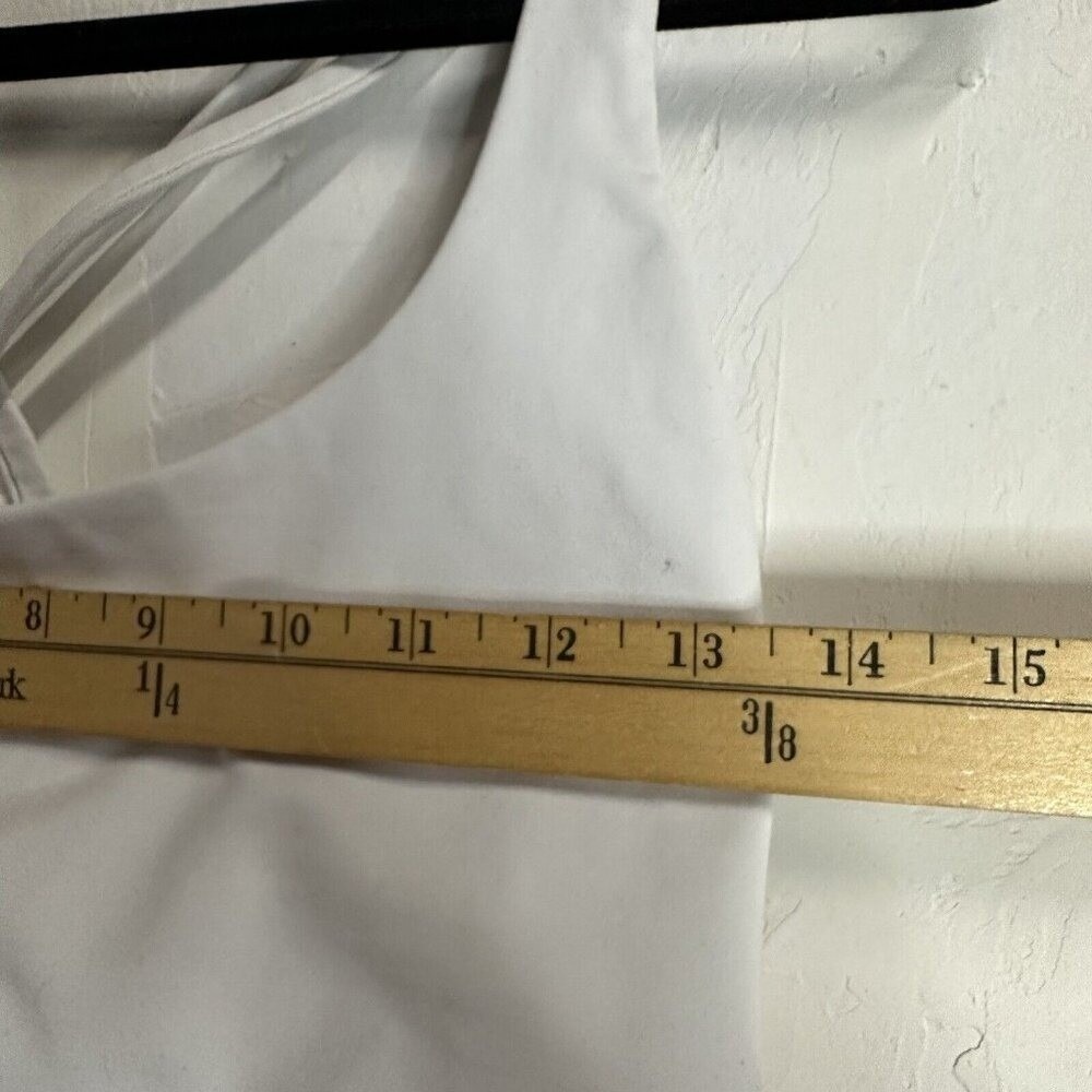 lululemon Energy Longline Sports Bra White Luxtreme Strappy Womens 12 Athletic - Picture 4 of 10